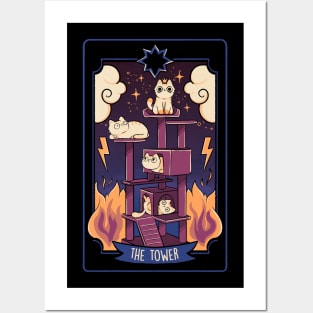 The Tower Cat Tarot by Tobe Fonseca Posters and Art